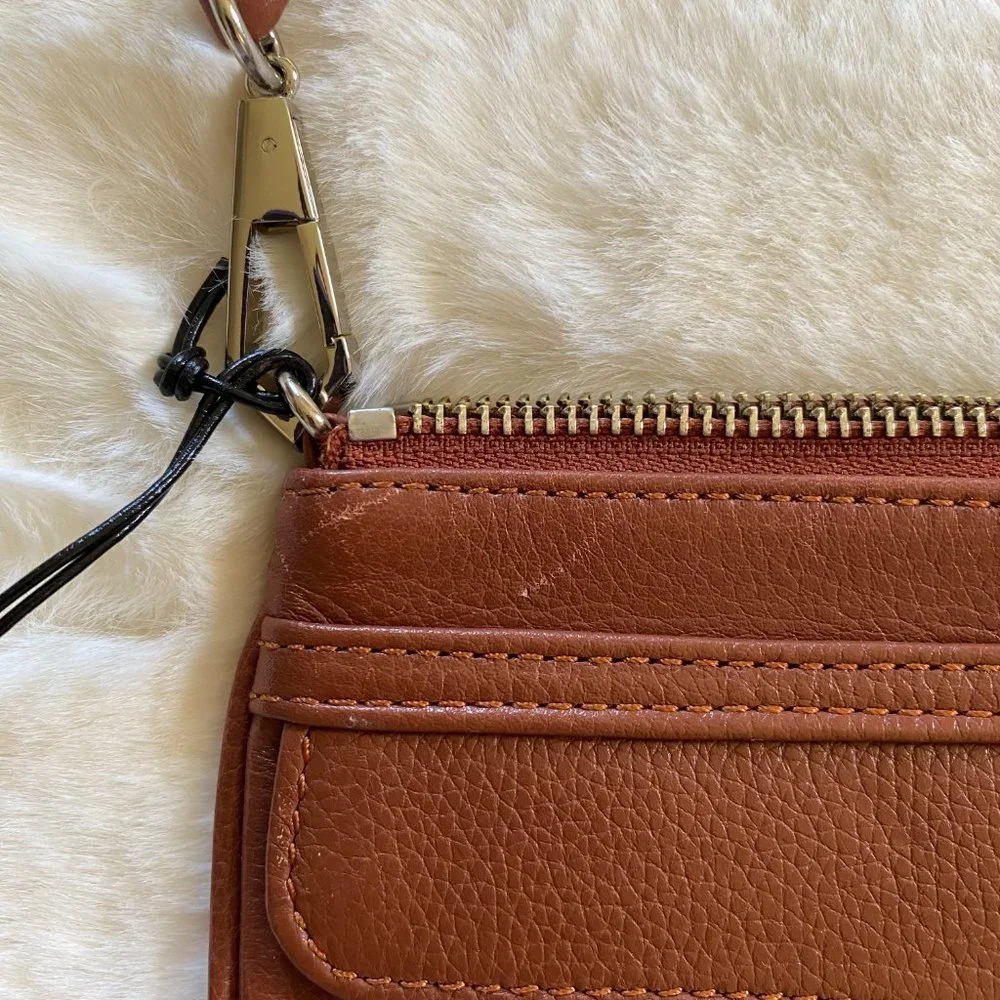 Rebecca Minkoff Skinny MAC Small Brown Leather Crossbody NEW with TAGS